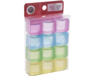 Conjunto 12 Cubos de Gelo Reutilizável de Plástico Colorido 2,5cm – LYOR na Amazon