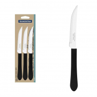 Conjunto 3 Facas Inox, Preto, Tramontina na Amazon