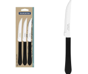 Conjunto 3 Facas Inox, Preto, Tramontina na Amazon