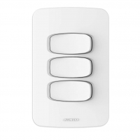Conjunto 3 Interruptores Simples, Alumbra, Gracia 85327, Branco na Amazon
