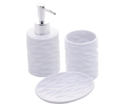 Conjunto 3 Peças para Banheiro de Cerâmica Cannes Branco – Lyor na Amazon