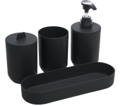 Conjunto 4 Peças para Banheiro – Preto na Amazon