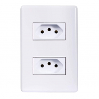 Conjunto 4x2 2 Tomadas 2p+t 10a 250v Separados Stella Steck Branco na Amazon