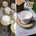 Conjunto Alleanza de 6 Xicaras Chá com Pires Celebrate Fendi, Padrão na Amazon