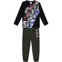 Conjunto Blusão E Calça Jogger Avengers , Meninos, Licenciados, Brandili na Amazon