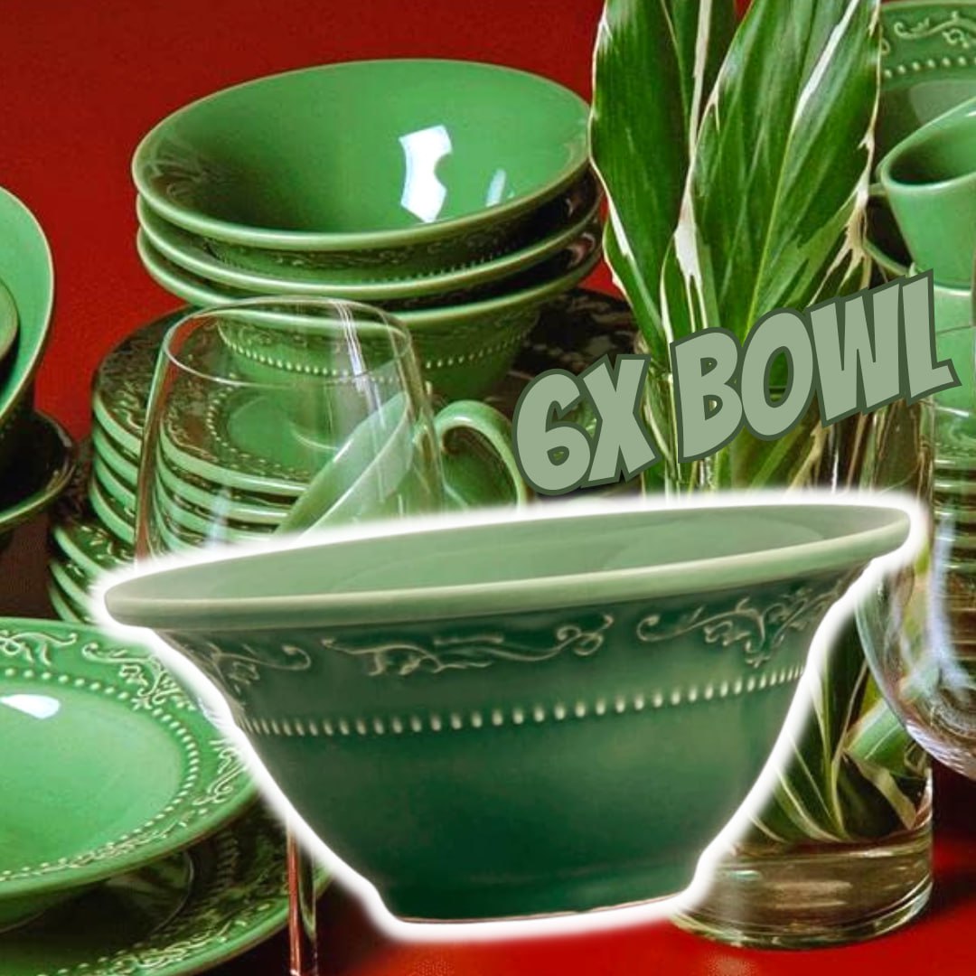 Conjunto C/ 6 Bowl Acanthus Verde Sálvia 445 ml na Amazon