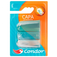 Conjunto Com 3 Capas Protetoras Para Escovas Dentais, Condor, Transparente, Pequeno na Amazon