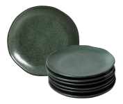Conjunto com 6 Pratos de Sobremesa Porto Brasil Orgânico Arauco 19,5cm na Amazon