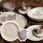 Conjunto Com 6 Xícaras De Café Com 6 Pires Bio Stoneware Luar 120ml na Amazon