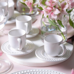 Conjunto com 6 Xícaras de Chá com 6 Pires – Porto Brasil na Amazon