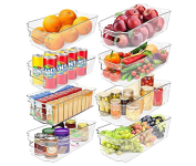 Conjunto com 8 Recipientes organizadores de armazenamento na Amazon