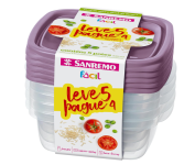 Conjunto de 5 Potes – Sanremo – Plástico Hermético – 530 ml na Amazon