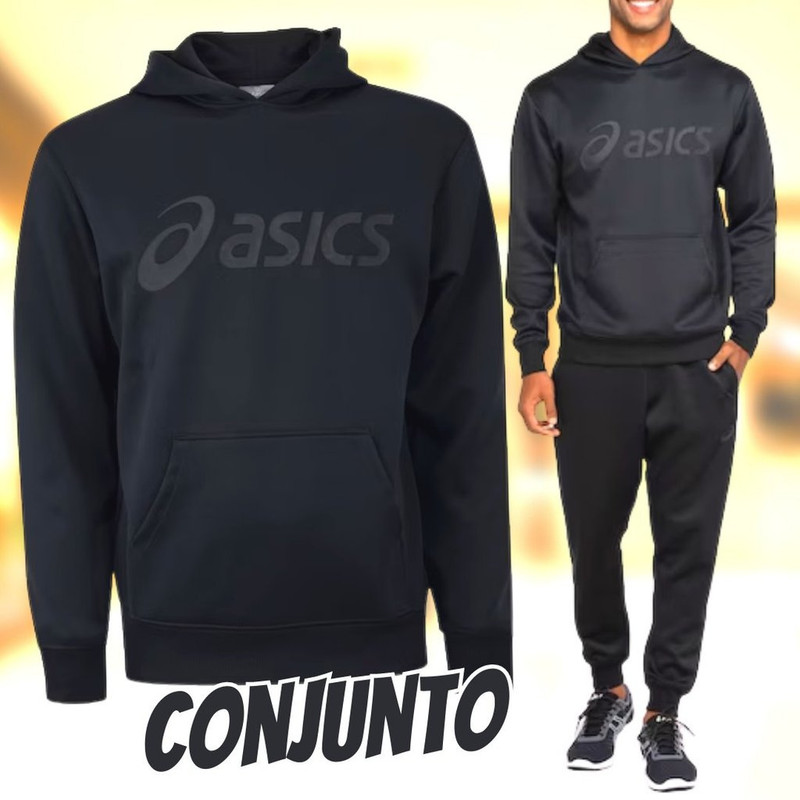 Conjunto de Agasalho Masculino ASICS com Capuz Interlock Fechado na Centauro