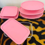 Conjunto de Assadeiras de Vidro Marinex 6 Peças com tampa na Magazine Luiza