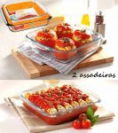 Conjunto de Assadeiras Marinex – Quadrado de Vidro 2 Peças Com Alça na Magazine Luiza