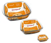 Conjunto de Assadeiras Refratárias Quadradas Sempre em Vidro Sodacal – 3 Peças na Ponto