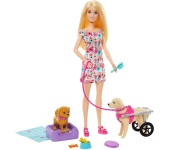 Conjunto de Brinquedo Barbie, Passeio de Animais de Estimação na Amazon