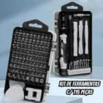 Conjunto de chaves de fenda de precisão 115 em 1 kit de ferramentas de reparo com kit de driver magnético, conjunto de chaves de fenda de precisão eletrônica com bolsa portátil para computador de reparo, telefone celular, PC, iPhone, tablets na Amazon