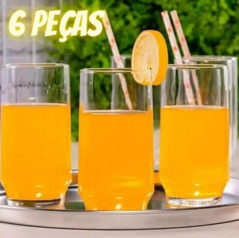 Conjunto de Copos Nadir Lights em Vidro 300 ml – 6 Peças na Casas Bahia