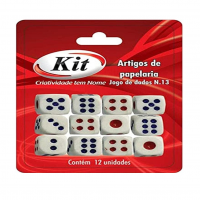 Conjunto De Dados, Kit, Número 13, Blister Com 12 Unidades na Amazon