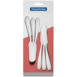 Conjunto De Espátula Para Manteiga Tramontina Inox - 6 Peças na Amazon