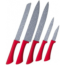 Conjunto de Facas 5 Peças Colorstone Volcano vermelha FAC5487 - Euro Home na Amazon