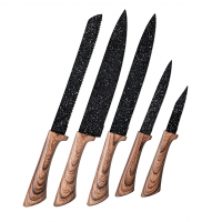 Conjunto De Facas 5 Peças Colorstone Wooden, FAC5494, Euro Home na Amazon