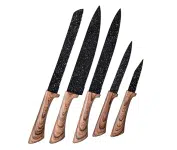 Conjunto de Facas 5 Peças Colorstone Wooden – Euro Home na Amazon
