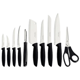 Conjunto de Facas Tramontina Plenus em Aço Inox e Polipropileno – 10 Peças na Casas Bahia