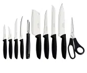 Conjunto de Facas Tramontina Plenus em Aço Inox e Polipropileno – 10 Peças na Casas Bahia