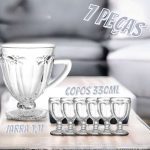 Conjunto de Jarra 1,1L e Copos 330ml de Vidro Haus Libélula Empire 7 Peças na Magazine Luiza