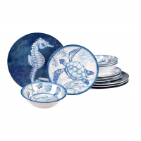 Conjunto De LouçaCertified International Oceanic Com 12 Peças, Melamina, Multicolorido na Amazon