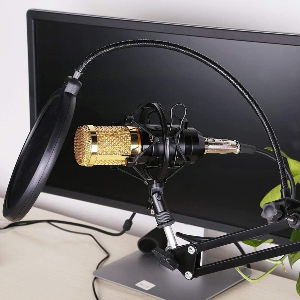 Conjunto de microfone condensador, BM-800 Kit de microfone com braço de suspensão ajustável na Amazon