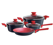 Conjunto de Panelas 4 peças de Alumínio com Antiaderente ColorStone Titânio na Amazon