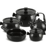 Conjunto de Panelas de Cerâmica Premiere Colonial, 5 Peças, Preto, Ceraflame na Amazon