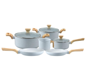 Conjunto de Panelas Mimo Style Antiaderente com Tampa e Cabo Soft touch Pratic Cook 6 Peças – Grafite na Amazon