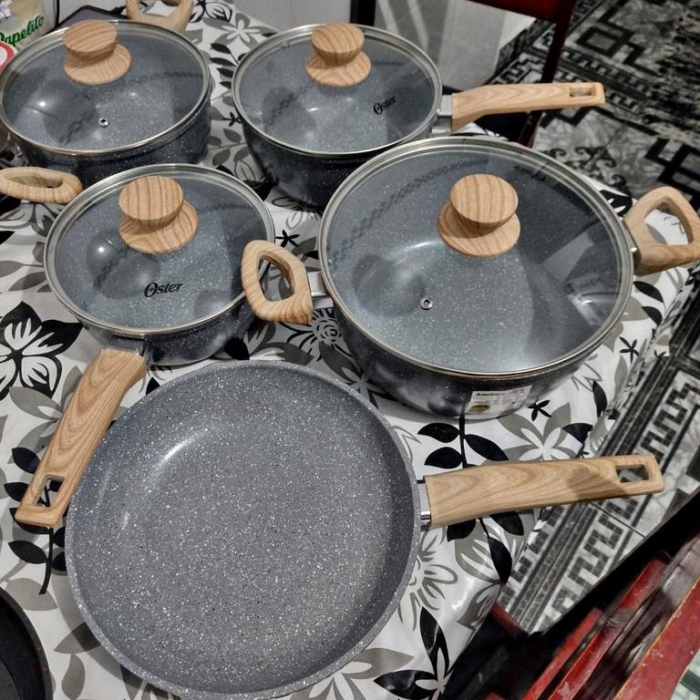 Conjunto de Panelas Oster Marble Eddition – 5 peças Dark Grey na Amazon