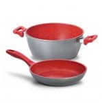 Conjunto de Panelas Polishop – Sauté e Family Size – 24Cm – Vermelha na Magazine Luiza