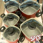 Conjunto de Panelas Quadrada Caçarola 5 Peças na Amazon