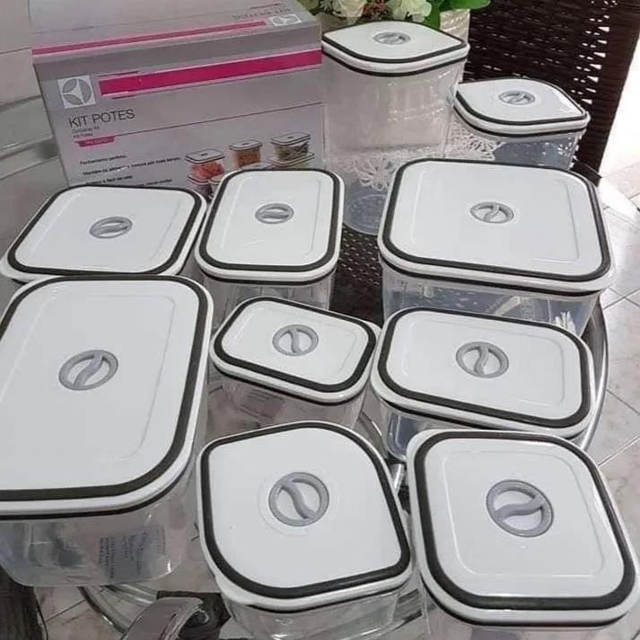Conjunto de Potes Herméticos 10 Peças – Electrolux na Casas Bahia