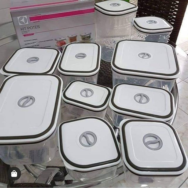 Conjunto de Potes Herméticos 10 Peças – Electrolux na Casas Bahia