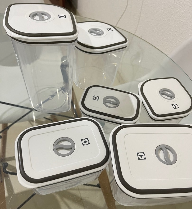 Conjunto de Potes Herméticos de Plástico 8 Unidades – Electrolux na Americanas