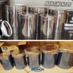 Conjunto de Potes para Mantimentos com Tampa 5 Peças, Suprema, Aço Inox, Brinox na Amazon