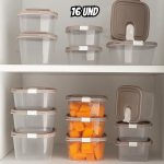 Conjunto de Potes Trio 16 peças, Plasútil na Amazon