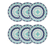 Conjunto de Pratos Rasos 24 cm 6 peças Lola Azul – Oxford na Amazon