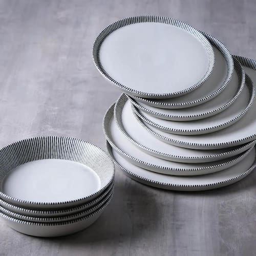 Conjunto de Pratos Rasos Porto Brasil Neo Pulse 27cm – 6 Peças na Casas Bahia