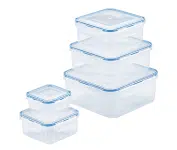 Conjunto de recipientes de 2 L, 1,2 L, 740 ml, 400 ml e 177 ml na Amazon