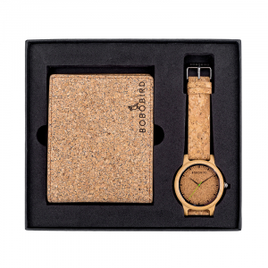 Conjunto de Relógio e Carteira Masculino - Bobo Bird na Aliexpress