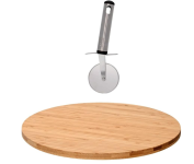Conjunto de Tábua Gourmet Redonda Giratória Ecokitchen – 35cm na Amazon