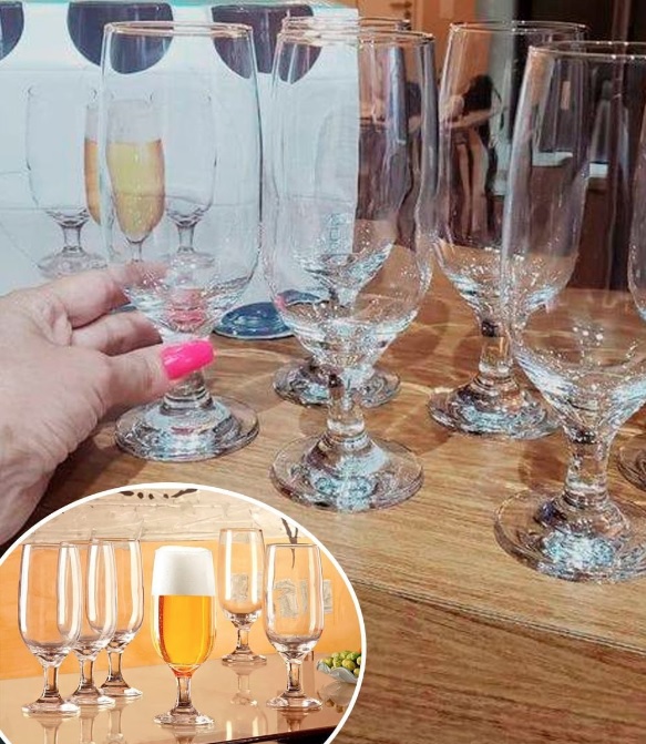 Conjunto de Taças de Vidro 6 Peças – 300ml Nadir Floripa 7732 na Magazine Luiza